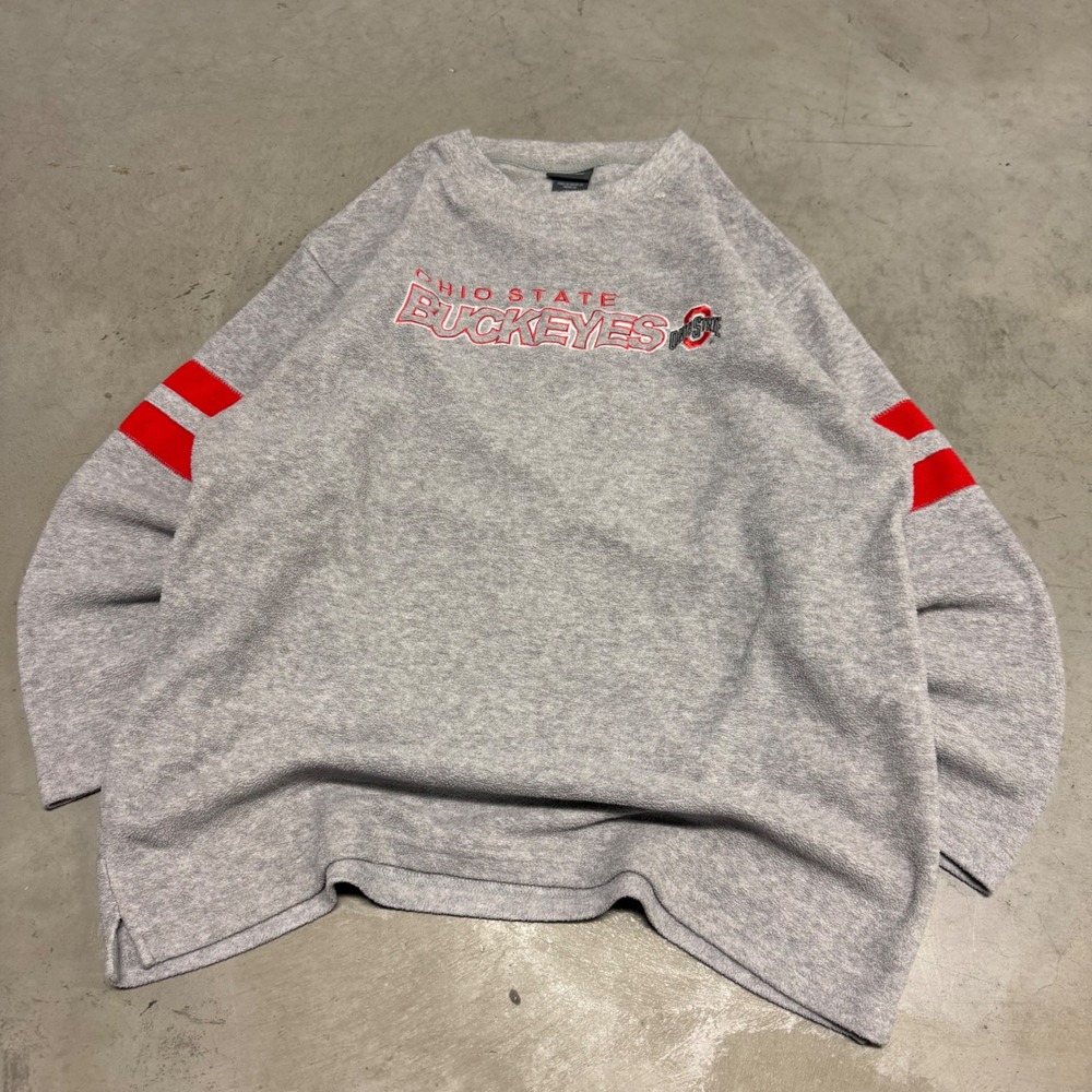 Vintage‎ y2k Gray Ohio State University Crewneck Sweatshirt